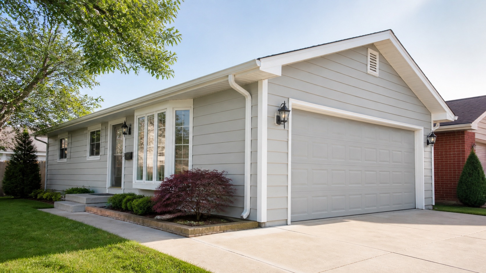 Fresh exterior siding, soffit and fascia painting Fresh exterior siding, soffit and fascia painting